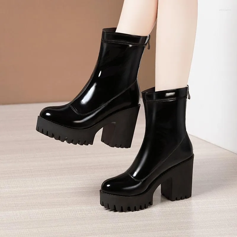 Waterproof top office boots