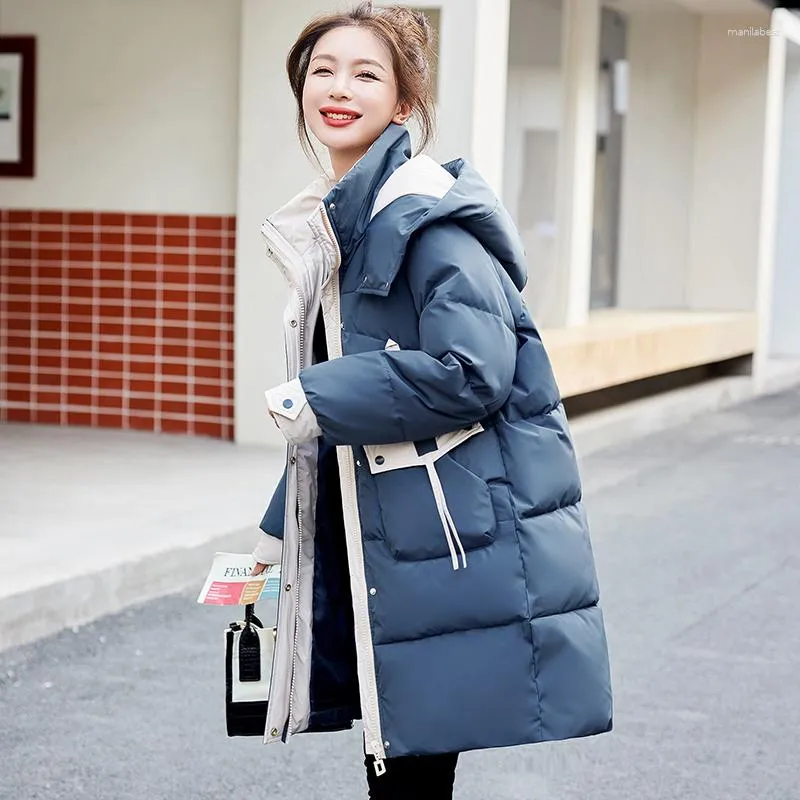 Womens Trench Coats 2023 Women Cotton Coat Winter Jacket Female Thick Warm Parkas Hooded Outwear For Chaquetas Para Mujer XY021 From 60 86 DHgate