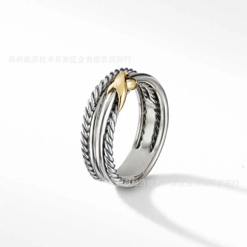 2024 Cross luxury rings womens jewelry designer 925 Sterling Silver Twisted x Ring Classic free fashion shipping