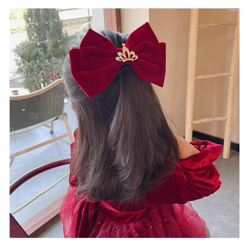 Accessori per capelli 5/6/7PC Cute Crown Bow Forcine per bambini Ragazze Baby Princess Barrette laterali Copricapo Clip per bambini Set