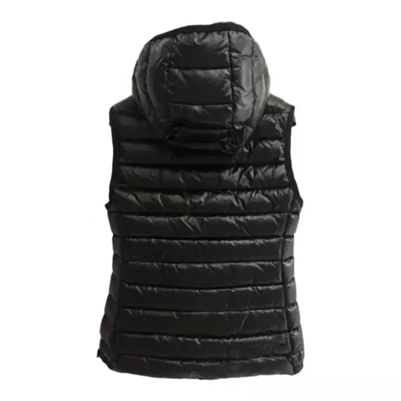 Mulheres para baixo parkas outono e inverno colete curto masculino moda combinando magro cor sólida casal com capuz casaco leve 230928