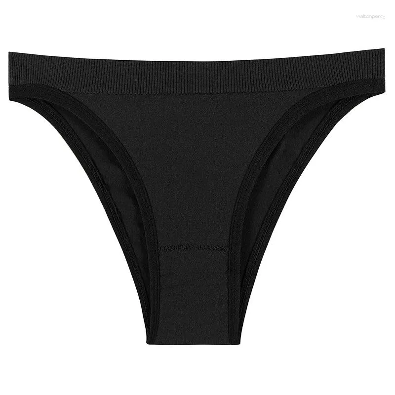 Women's Ribbed Panties, Cotton Sexy Knickers, Seamless Panties