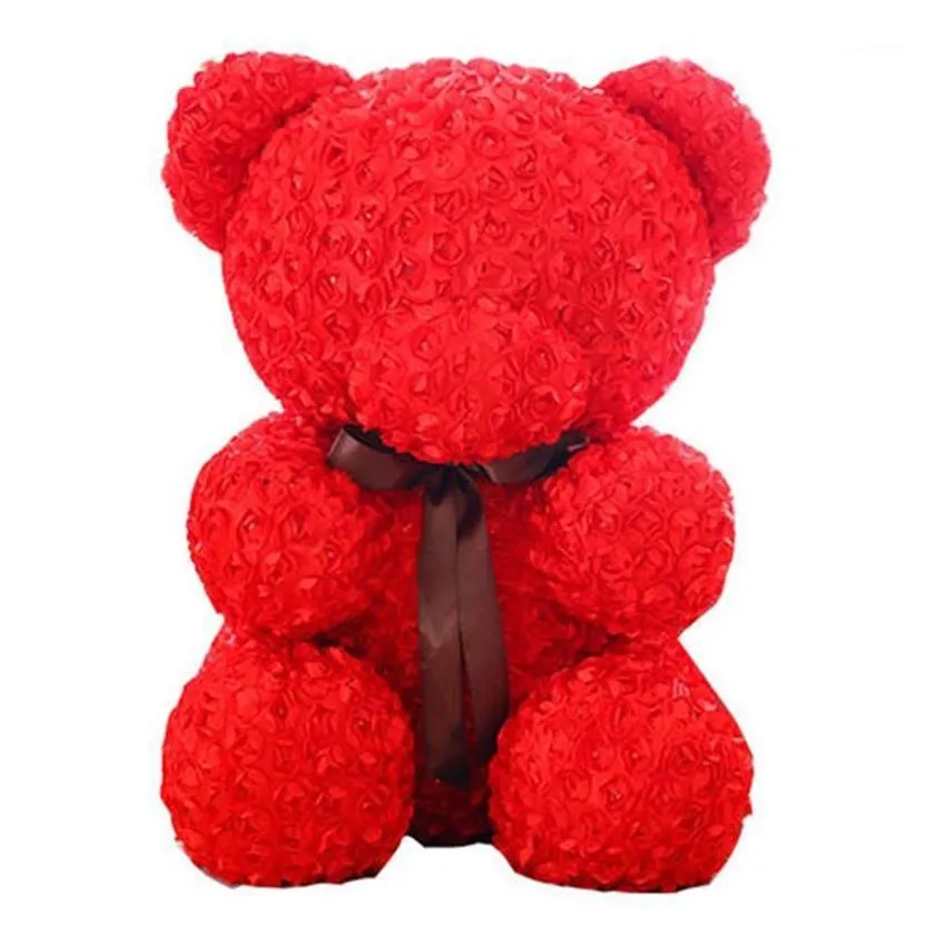 20cm Polistyren styroproam biała pianka niedźwiedź pleśń Rose Teddy Bear White Heart Day's Day's Prezenty imprezowe dekoracja ślubna 1275G