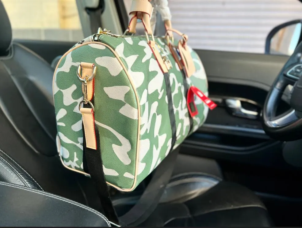 Camo designer bag hotsell