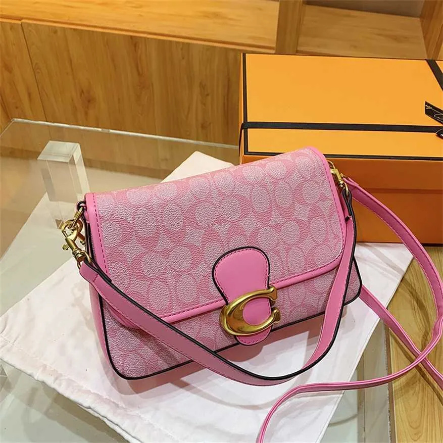 Väskor Kvinnors 2023 Ny tryckt Small Square Crossbody Bag Handheld Fashion Lady Inventory 399