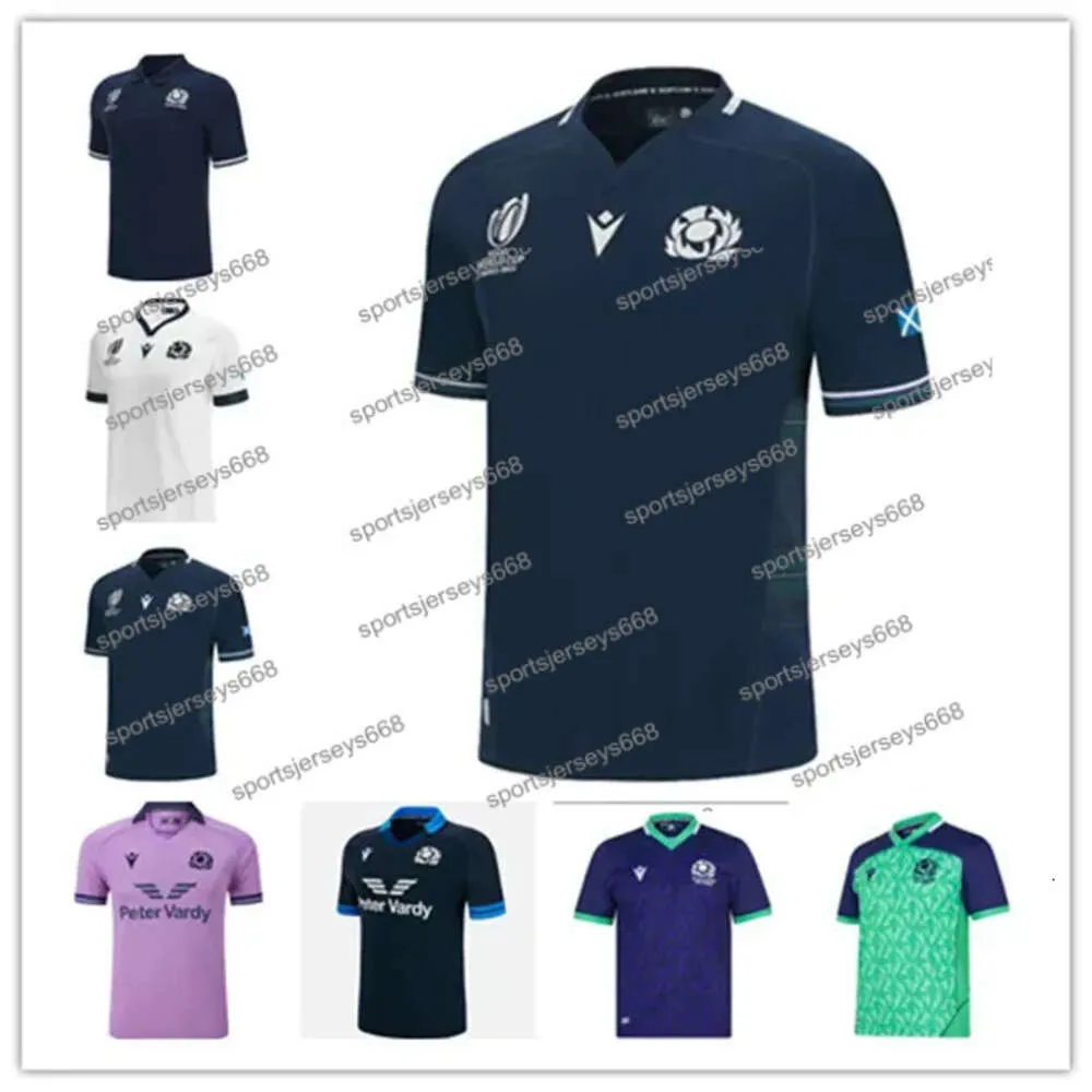 2023 Scot Land Rugby Jerseys Copa del Mundo 2023 2024 7S Home Away Polo Chaleco Camisas para hombre Rugby Jerseys