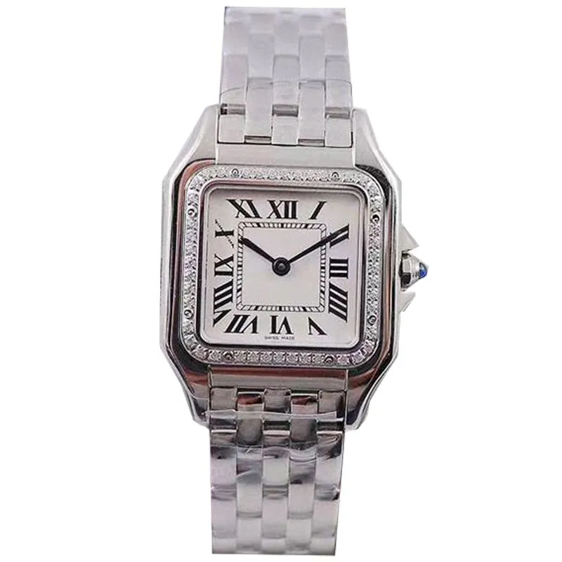 Elegante nobre estilo tanque feminino relógio de qualidade aaa relógios à prova d 'água safira prata diamante relógio montre quartzo relógios de pulso mulher relógios de aço inoxidável completos