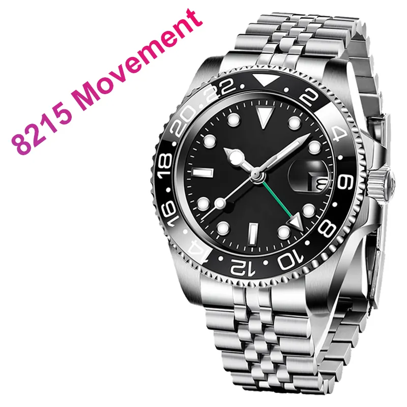 Super Clones Watch Men High Quality Watch 8215 Automatic Movement Watches Ceramic Fashion Classic Style Stainless Steel