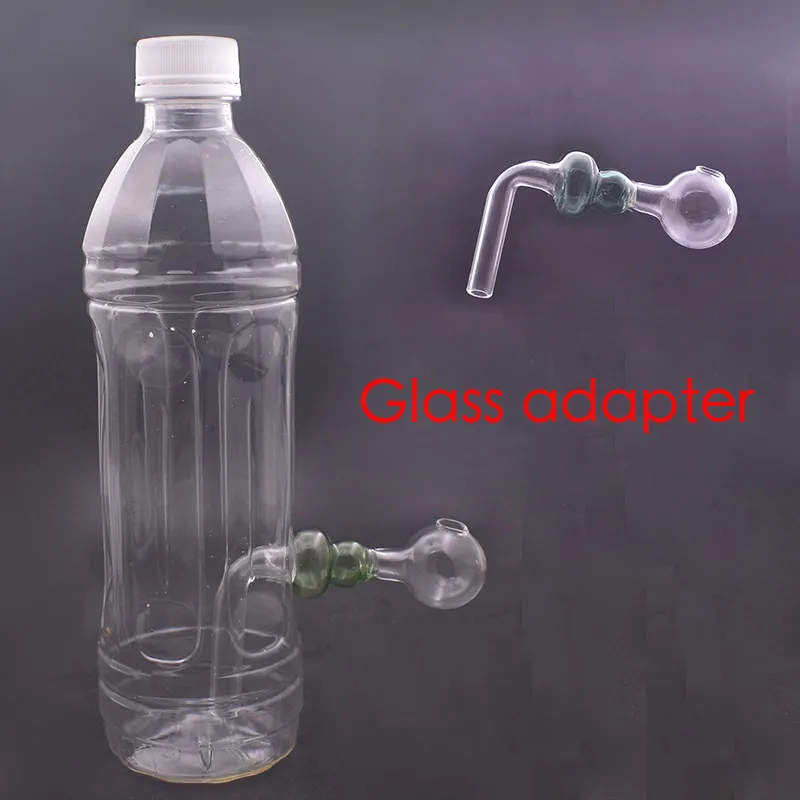 Tuyau de brûleur à mazout en verre en forme de gourde en gros, adaptateur de tabac coloré épais pour fumer en plastique acrylique, eau dab rig bongs