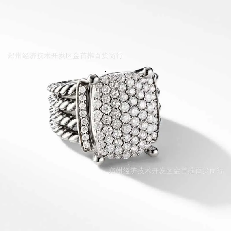 Bonnes de fiançailles de créateurs de bijoux de luxe 925 Sterling Silver Group Set Fashion Zircon Ring pour les filles juniors