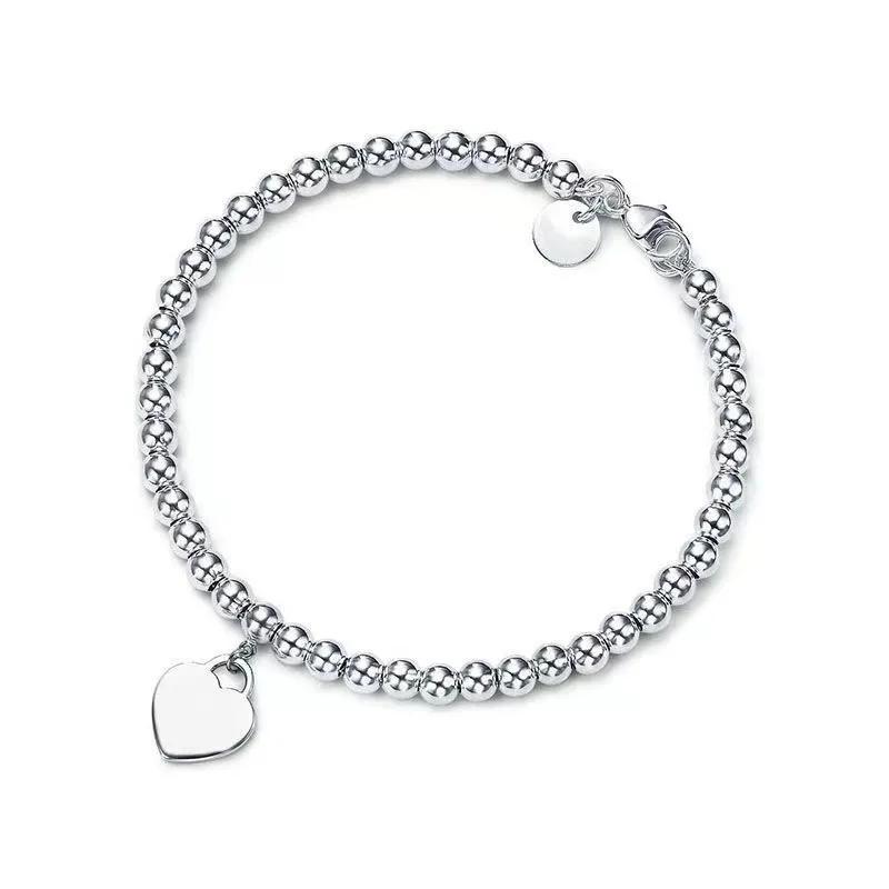 Bracelet de créateur pour femmes, bracelet en forme de cœur d'amour pour hommes, bijoux de créateur, bracelet en argent 925 pour hommes, chaîne glacée, cadeau de charme pour mariage