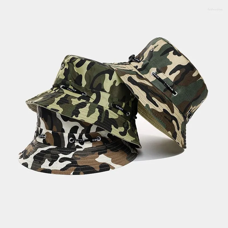 BERETS CAMOUFLAGE BACKET HAT MEN'S and WOMEN'S OUTDOOR JUNGLE Mountainering Sports Sun Protrection Cross-BorderE-Commerce Summ