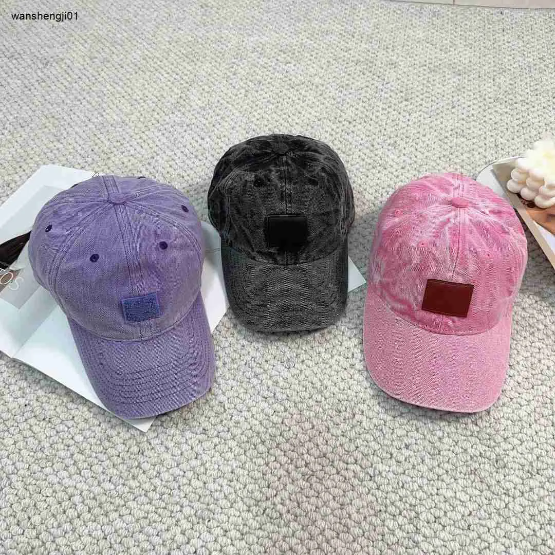23ss alta qualidade Denim chapéus moda casquette para homens logotipo de couro etiqueta boné de beisebol para mulheres incluindo caixa presente preferido