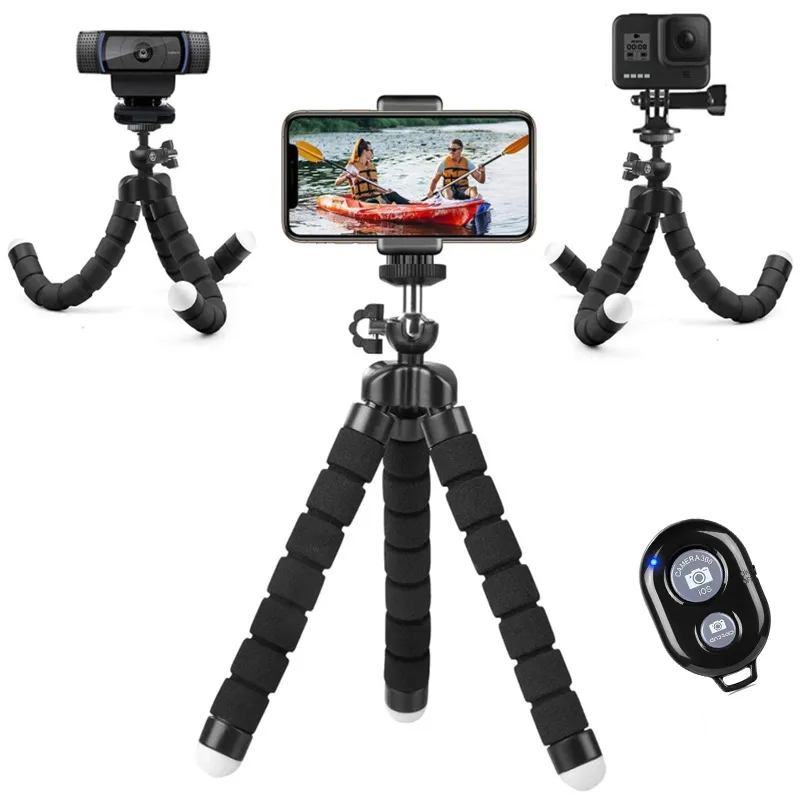 Flexible Tripod Target Camera Stand With Remote Mobile Phone
