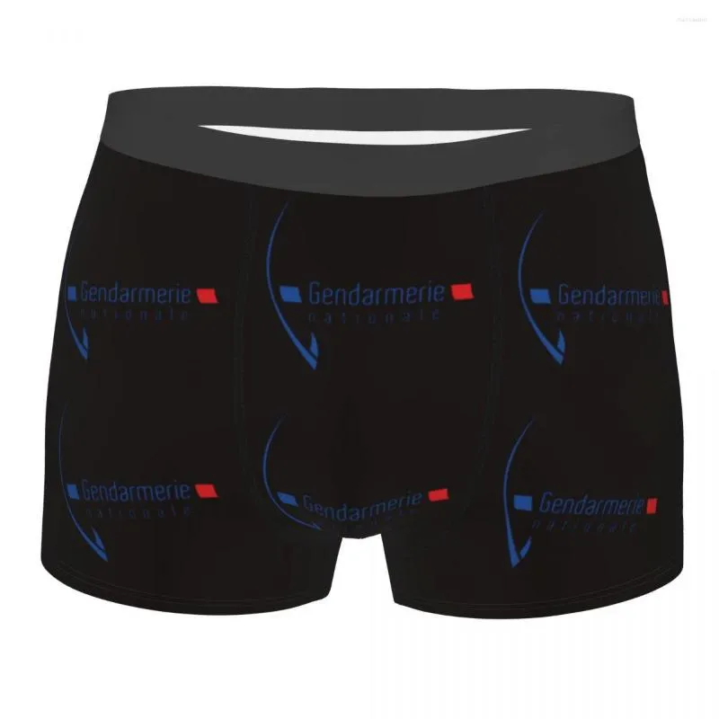 Mutande Gendarmerie Nazionale Francese Uomo Boxer Slip Nationale Altamente Traspirante Idea Regalo di Alta Qualità