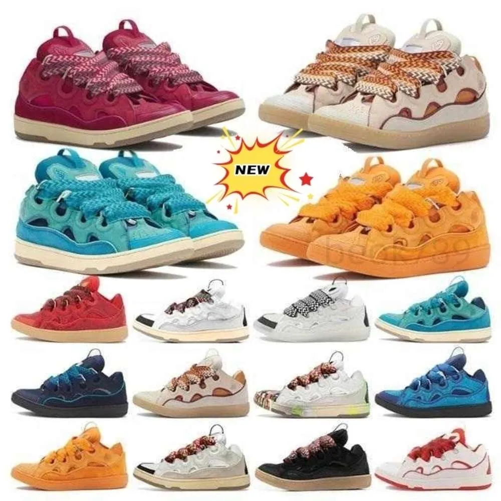 lavins designer maille tissé chaussures à lacets style extraordinaire baskets en cuir gaufré hommes femmes en cuir de veau nappa lavina plate-forme en caoutchouc chaussures de course