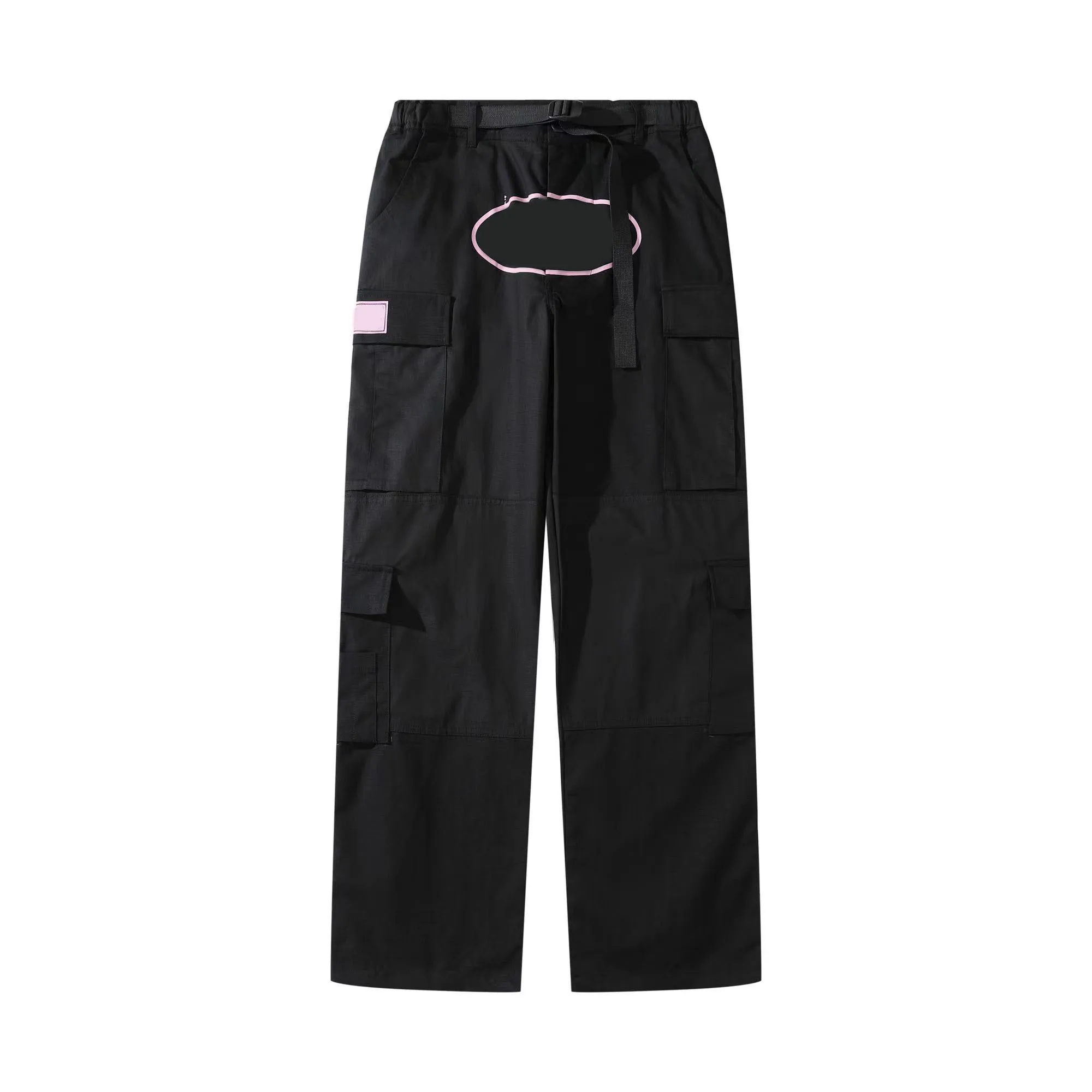 Mans broek Cargo heren streetwear bedrukte casual broek Militaire Retro Multi-pockets Rechte losse overalls Button Fly Paar trainingbroek met rechte pijpen 909