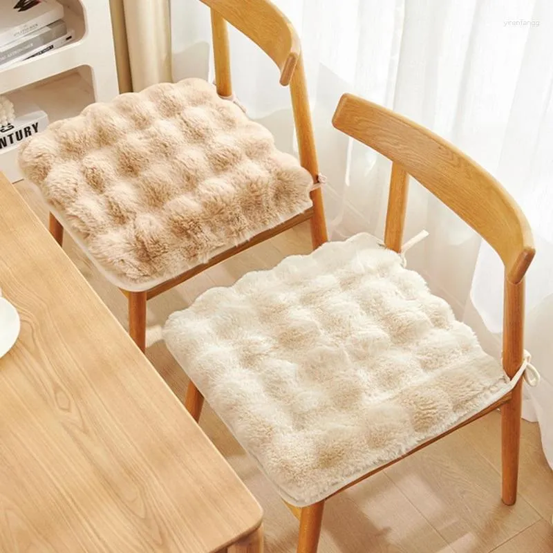 Pillow Thicken Plush Chair Soft Comfortable Seat Stool Sofa Chairs Decor Student Pad