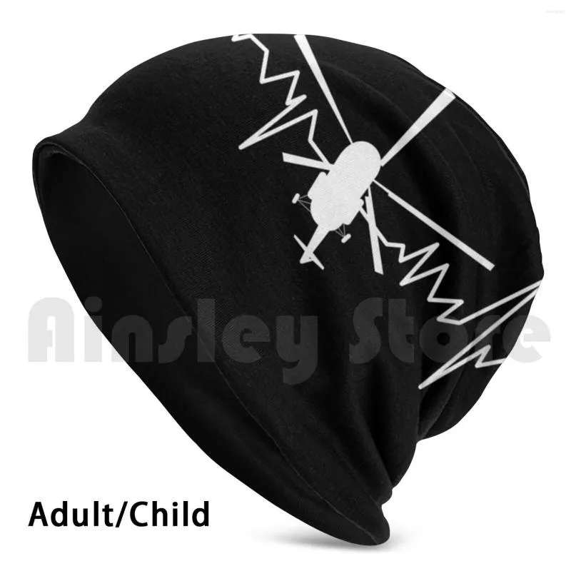 Baretten Helikopterpiloot Heartbeat Beanie Hedging Cap DIY Print Kussen Luchtvaart Vliegvlucht Luchthavenreizen