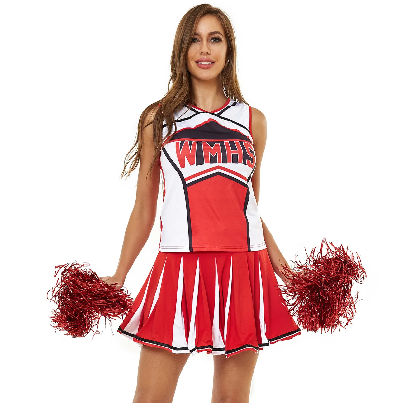 S-XL sexy baby girl cheerleading uniform WMHS Cheerleading uniform, girls dance performance costumes