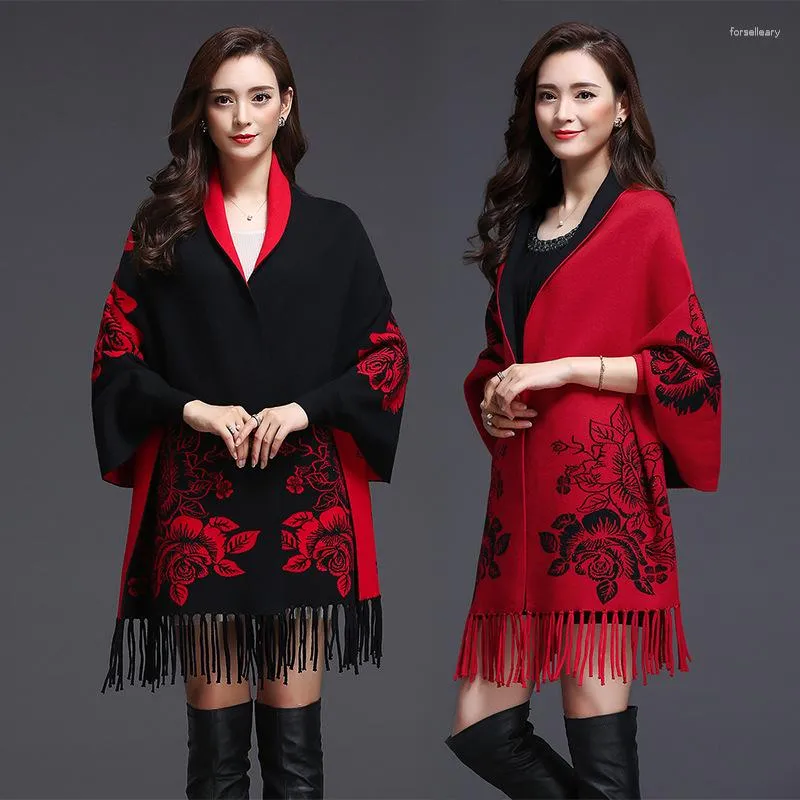 Schals Herbst Flow Su Jacquard Cheongsam Cape Weibliche Grenzüberschreitende Verkauf Winter Blume Warme Ärmel