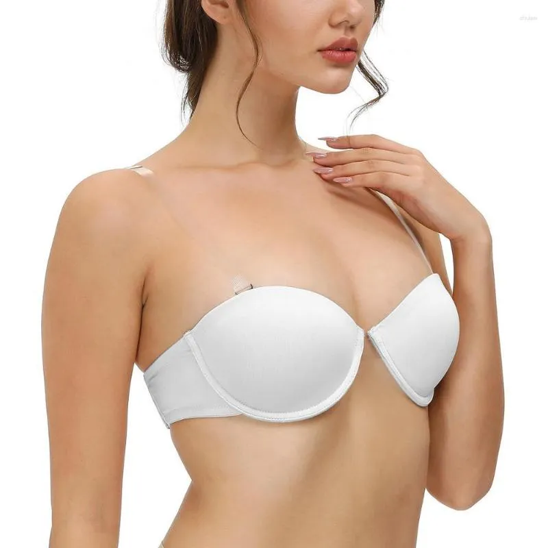 Sexy Strapless Halter Bra Liners With Push Up, Transparent Padded Underwire,  And Anti Slip Silicone For Womens Wedding Big Size From Shulasi, $14.05