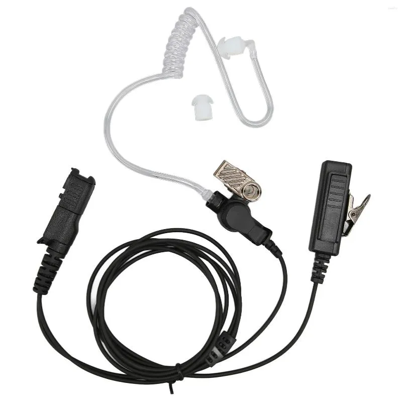 Acoustic Tube Headphone PU Cable Stainless Steel Clip Plug And Play Walkie Talkie Earpiece For XPR3500 XiR P6628