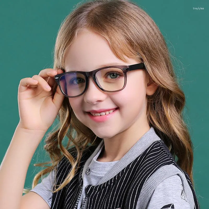 Okulary przeciwsłoneczne anty niebieskie światło okulary dzieci Tr90 Dzieci optyczna rama naoczny chłopiec dla dziewcząt komputer przezroczyste blokowanie okularów Uv400