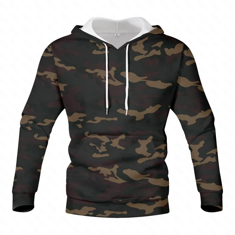 Men's Hoodies Camouflage Men 2023 Spring Mens Military Hooded Sweatshirts Hoodie Male Street Hoody Army Green Sweatshirt Hip Hop S-4XL