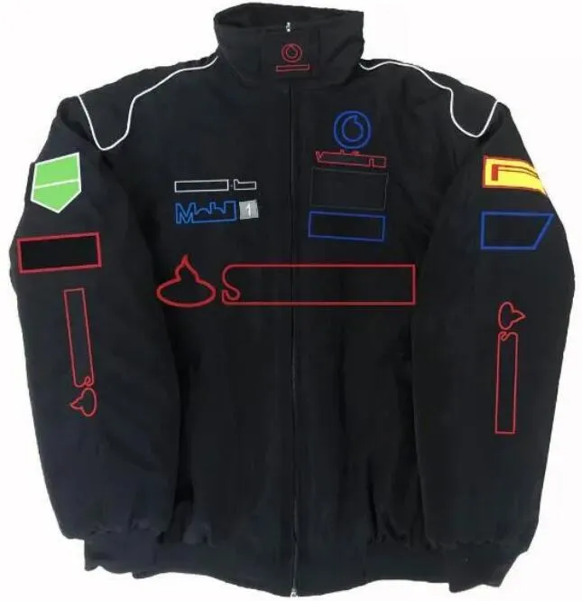 Veste de course F1, nouvelle combinaison de course entièrement brodée pour hommes et femmes, vêtements chauds d'hiver en coton, ventes ponctuelles s2