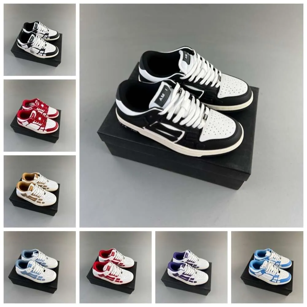 Projektant luksus AMIRRIS Sneaker Casual Skel Top Bone Low Platform Buty męskie Para na świeżym powietrzu Runn