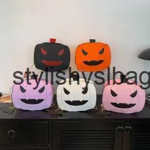 Totes Halloween Divertente Zucca 2023 Nuova Moda Contrasto di Colore Creatività Personalizzata Borsa a Tracolla Alla Moda Borsa da Donna Skew Borsestylishyslbags33