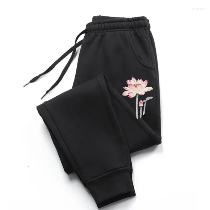 Męskie spodnie HARAJUKU GOBLINCORE PROJEKTY PLUSH LETNE DRUKOWANIE ANIME Kwiaty Bluzka Urban Pants 2023 Mężczyzn Mężczyzn Black Basic Graphi