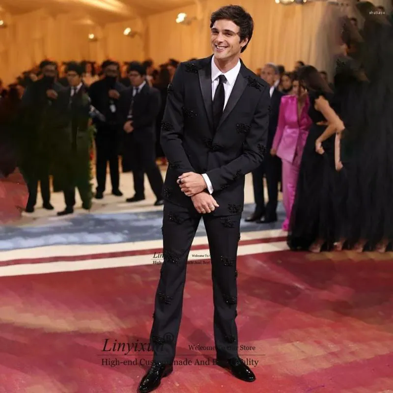 Mens Wedding Tuxedos: Beaded Groom Suits, Prom Blazers Pants