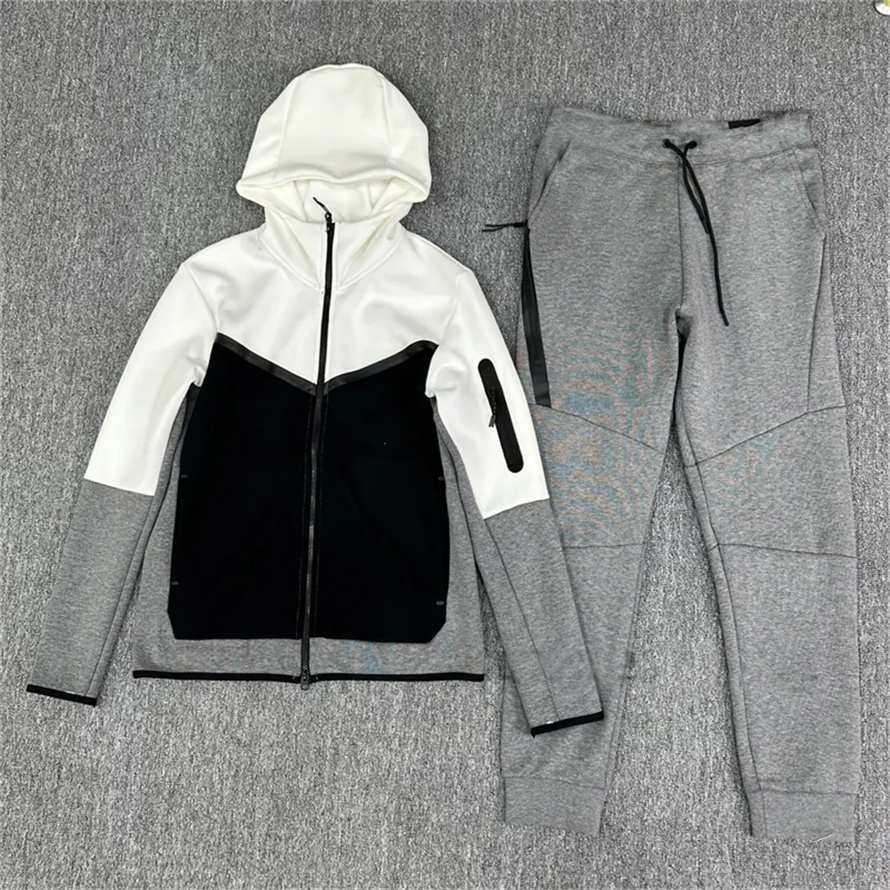 Fleeces pantolon izleme setleri erkek tasarımcıları fitness eğitim spor alanı kış teknolojisi polar hoodies rahat kapüşonlu mektup dipleri kamgarn teknoloji fleeces