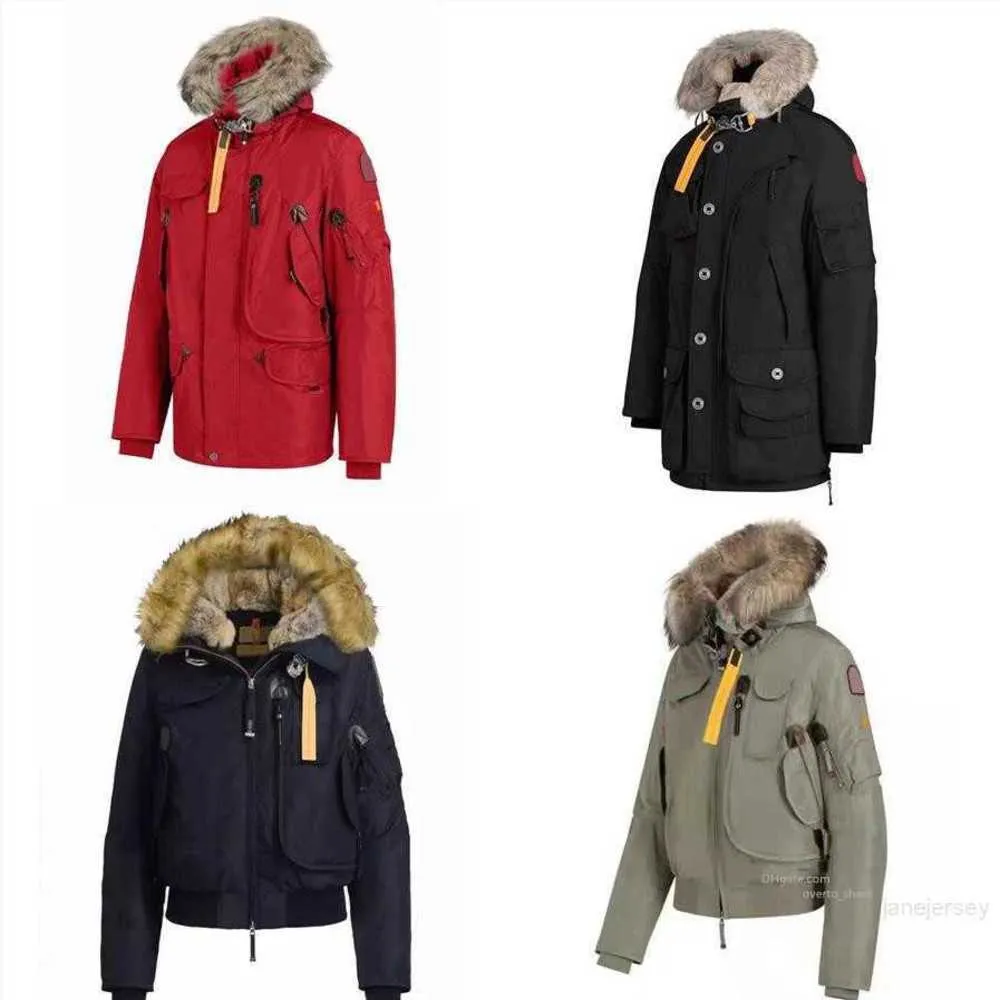 Heren donsparka's Designer donsjack Winter Korte bontkraag Verdikte warme casual buitenjas S-xls5ka