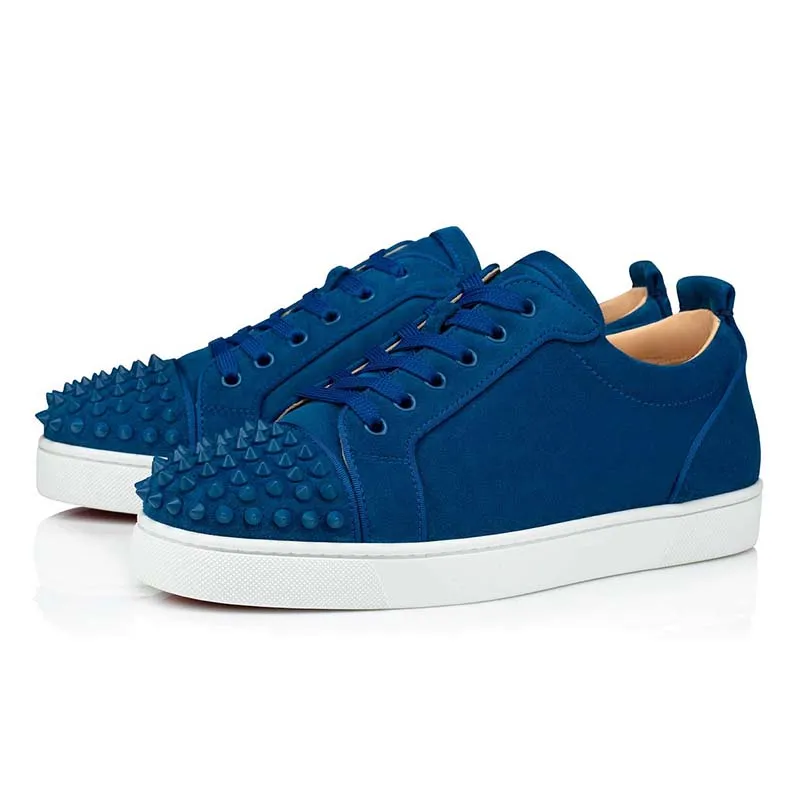 Wholesale Luxury Cut Leather Splike Solemate Sneakers With Wholesale Luxury Cut Leather Splike Solemate Sneakers With