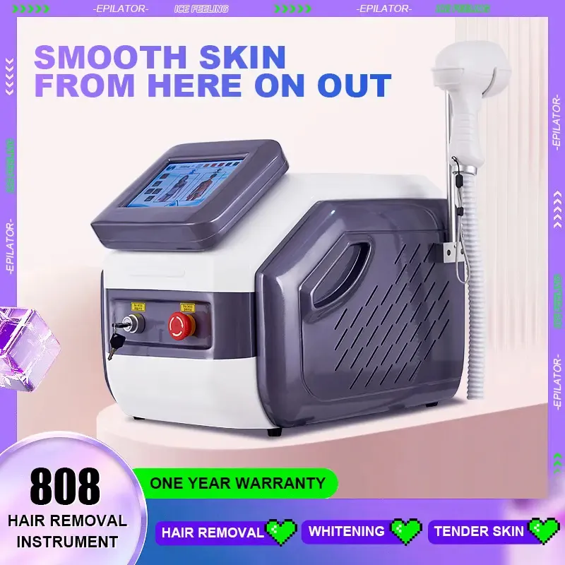 Venda quente 200w super 808 depilador rápido laser indolor 755nm 808nm 1064nm diodo laser seguro máquina de remoção permanente do cabelo