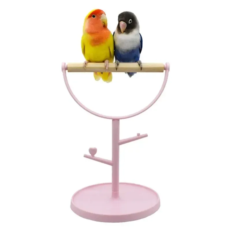 Uccello Appollaiato Gioco di Uccelli Parrocchetti Stand di Formazione Pappagallo Gioco Stand Portatile Gabbia per Uccelli Giocattoli Per Cockatiels Conures Parrocchetti