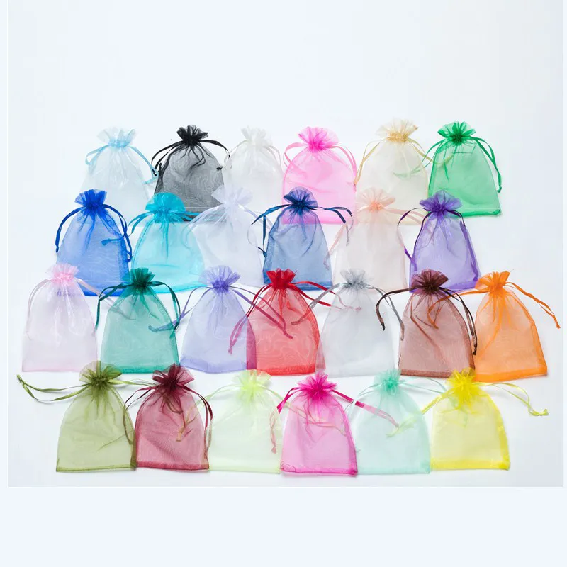 Organza Party Favor Bags Custom Organza Drawstring Bag Gift