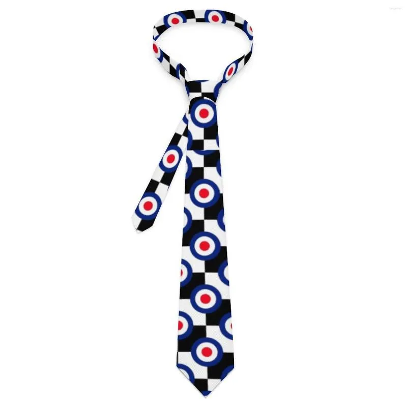 Fliegen Retro Mod Krawatte Checkers Drucken Casual Hals Für Männer Frauen Täglich Tragen Hohe Qualität Kragen Design Krawatte Zubehör