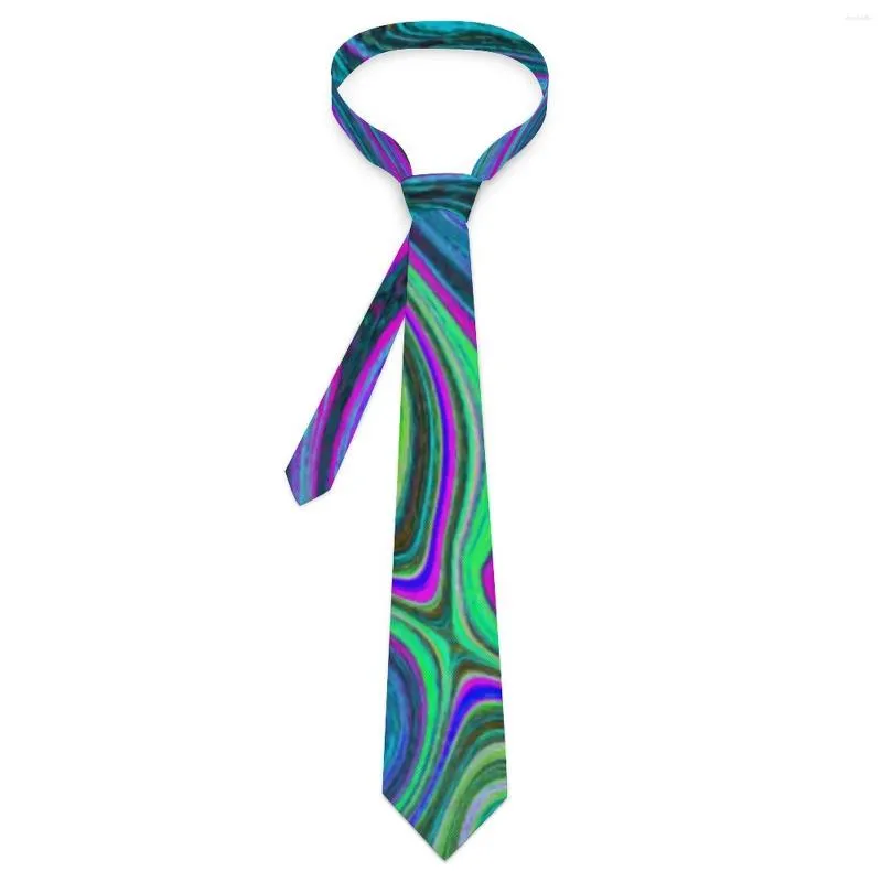 Bow Ties Mens Tie mermer retro 70'ler boyun özet sanat baskı zarif yakalı grafik düğün parti kalitesi kravat aksesuarları