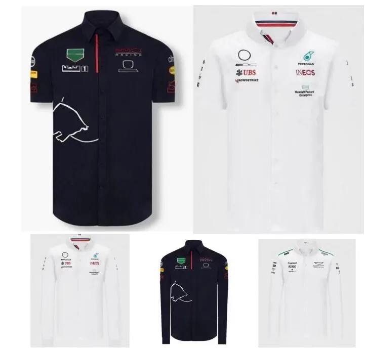 Salopette d'équipe F1, chemise longue et courte à revers, nouvelle collection