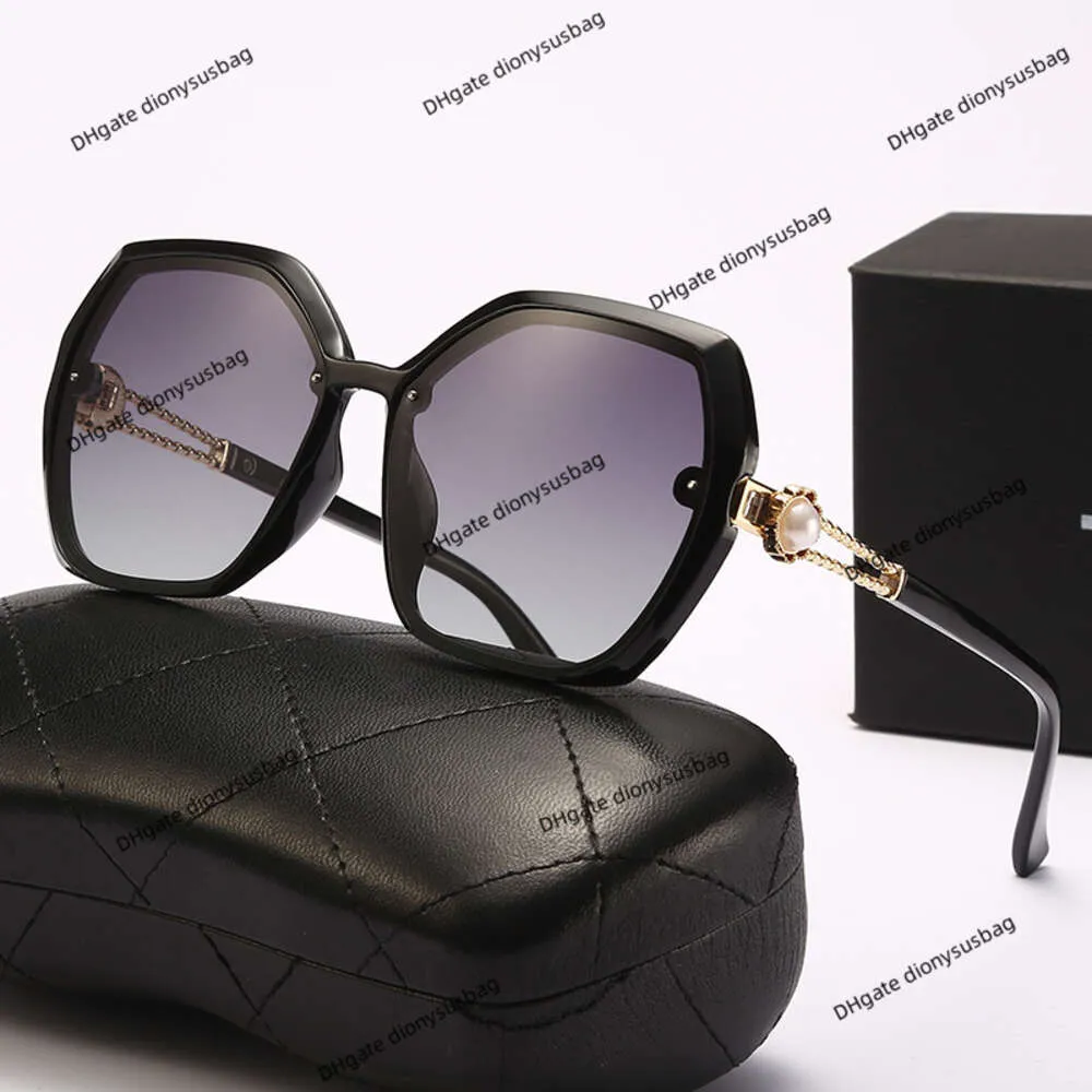 Marca de luxo óculos de sol moda feminina 2023 nova versão coreana proteção uv grande rosto polarizador óculos de condução