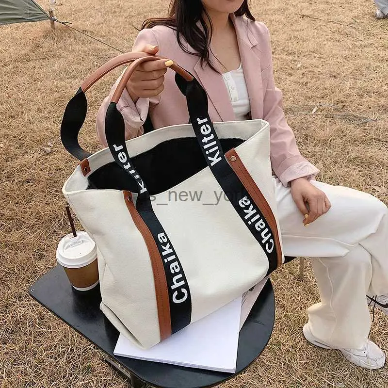 Totes Women Large Capacity Portable Tote Canvas Messenger Bag Female Beach Leather Big White Handbag Fashion Bags For Shoulder Ins Bag 240407