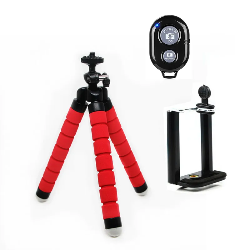 Treppiede Compatto Portatile Treppiede Flessibile Per Cellulare, Con Telecomando Wireless, Testa 360° Treppiede Con Telecomando - 3