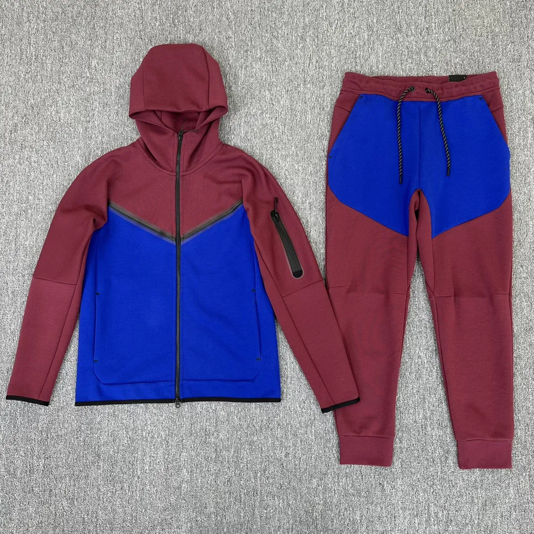 Luxe Automne / Hiver à capuche Bras sweat-shirts à glissière latérale vêtements de sport Tech sports pantalons de survêtement vêtements de formation Sweat-shirt d'entraînement fermeture éclair