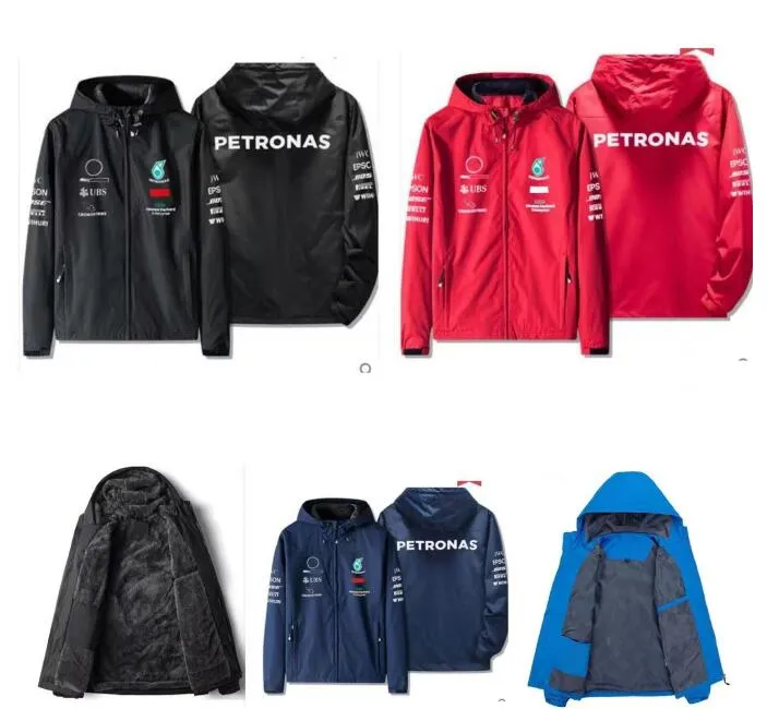 Combinaison de course de moto veste F1 automne et hiver sweat-shirt chaud et coupe-vent F1