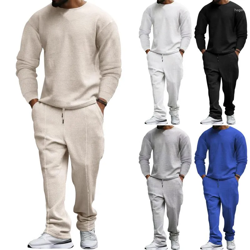 Men's Tracksuits 2023 Fashion Spring And Autumn Two-Piece Set Long-Sleeved Trousers Leisure Sports Clothing Wholesale