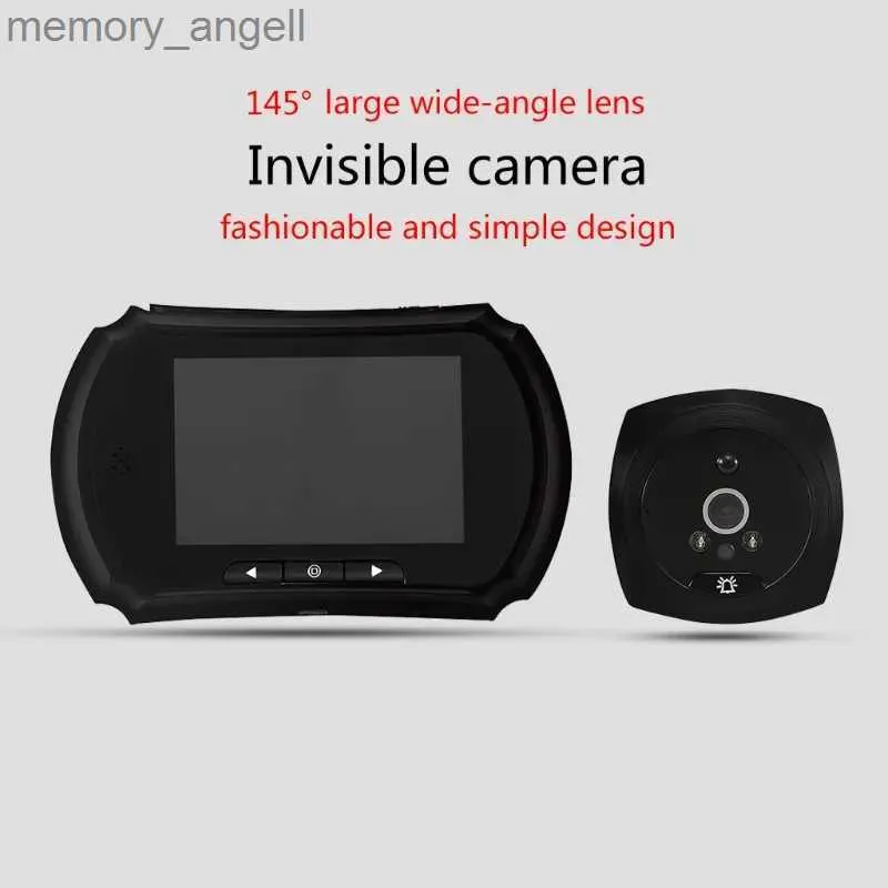 Sonnettes OFBK 3,5 '' numérique pour sonnette vidéo intelligente interphone caméra 1.0MP IR nuit pour VISION automatique Photo/vidéo Invisible C YQ2301003